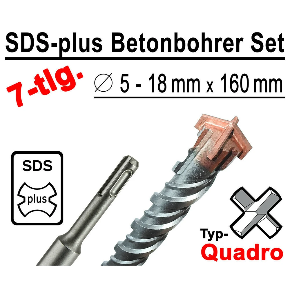 Бур по бетону Sds-Plus сверла для плитки сверл 5-18 мм X 160 7 шт./набор | Инструменты