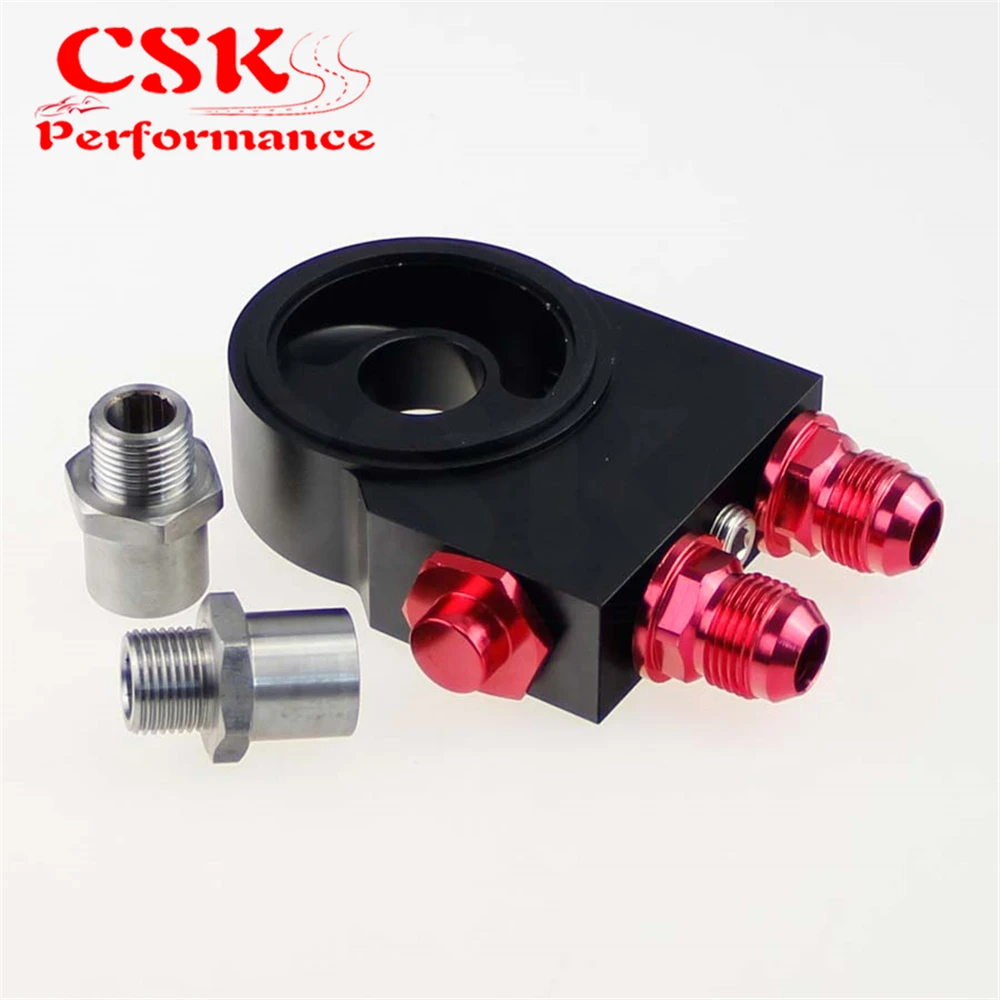 AN10 Масляный охладитель термостат сэндвич пластина фильтр переходника 3/4 &quot16 UNF/M20