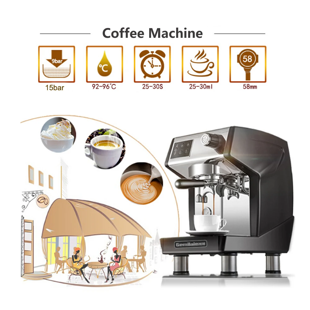 ITOP итальянский Кофе Машина Эспрессо Кофе Maker машина полуавтоматическая koffiezetapparaat машина 220V