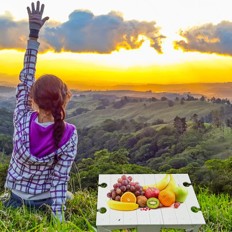 

Деревянный уличный складной столик Пляжный кемпинг Корзина для пикника Стол Открытый стол для пикника Корзина для фруктовых закусок Корзи...
