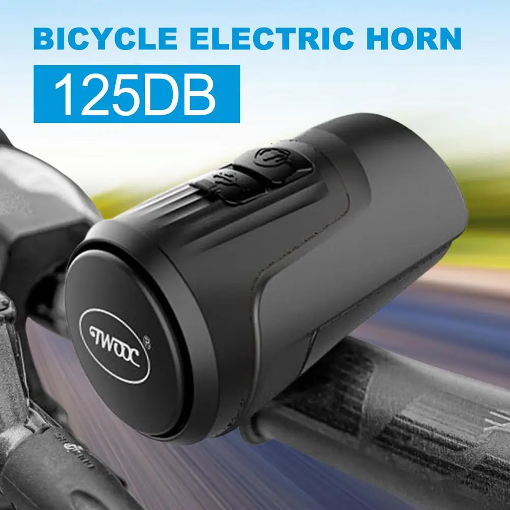 

4-Tone 125decibels Bicycle Electronic Bell Horn Ptatical Cycling Warn Charging Bells Ring Anti-Theft Bike Electric Horn Speaker