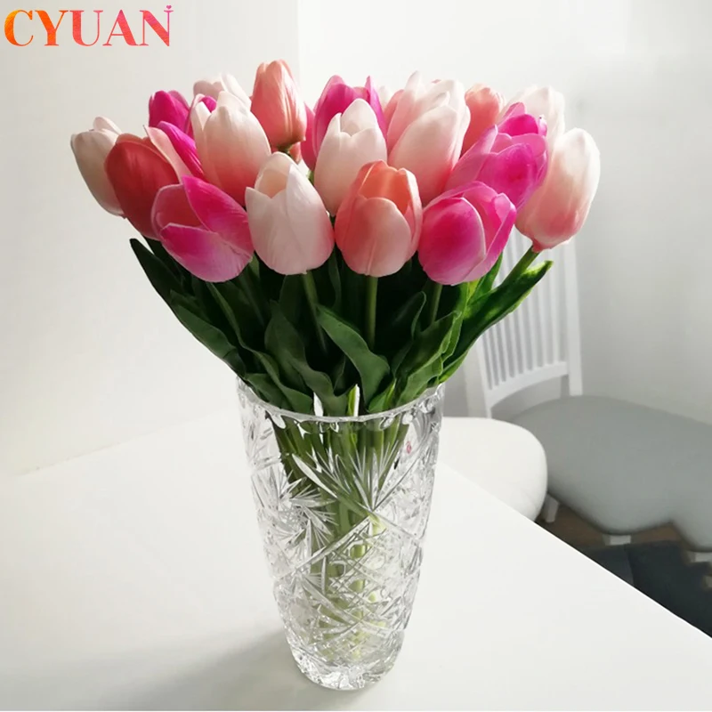 10 шт. пасхальные украшения сада Искусственные цветы тюльпаны Tulipan реального