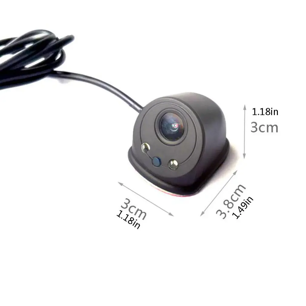 

Car Camera Hd 720P Side View Rear View Right View Front View Blind Spot Monitoring Screen Clear Camera Black