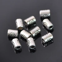 100pcs tibetan silver metal 5x3mm tube shape loose spacer beads lot for jewelry making diy crafts findings