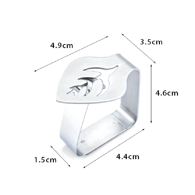 

4pcs Stainless Steel Tablecloth Clips Decorative Leaf Tablecloth Clamp Holder Table Cover Clamps for Picnic BBQ Wedding Decor