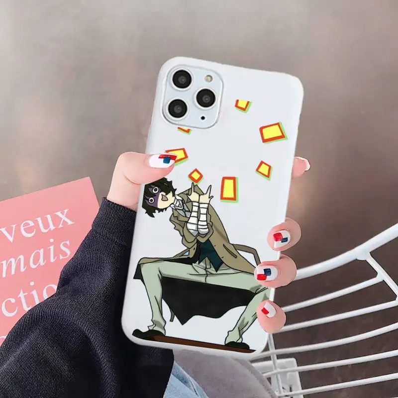 

bungou stray dogs Dazai Osamu Japan anime Phone Case Candy Color for iPhone 6 7 8 11 12 s mini pro X XS XR MAX Plus
