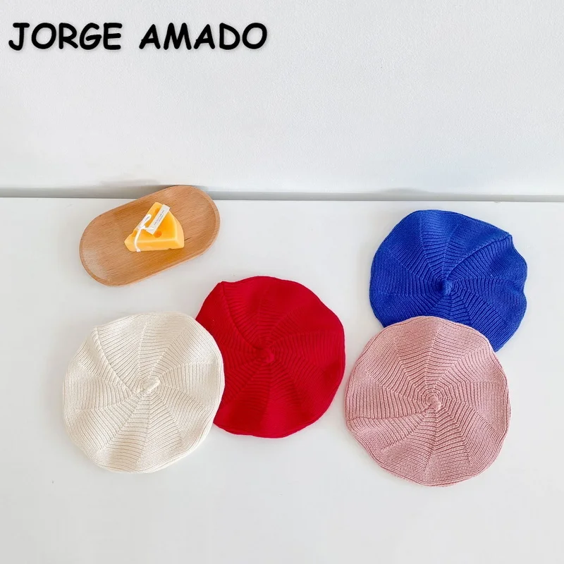 Корейский стиль новинка 2021 осенняя Кепка для маленьких девочек и мальчиков берет