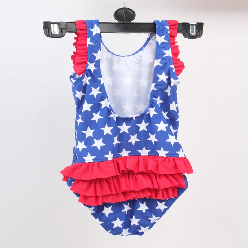 Детский слитный купальник с оборками SWIMMART детский для девочек пляжная одежда