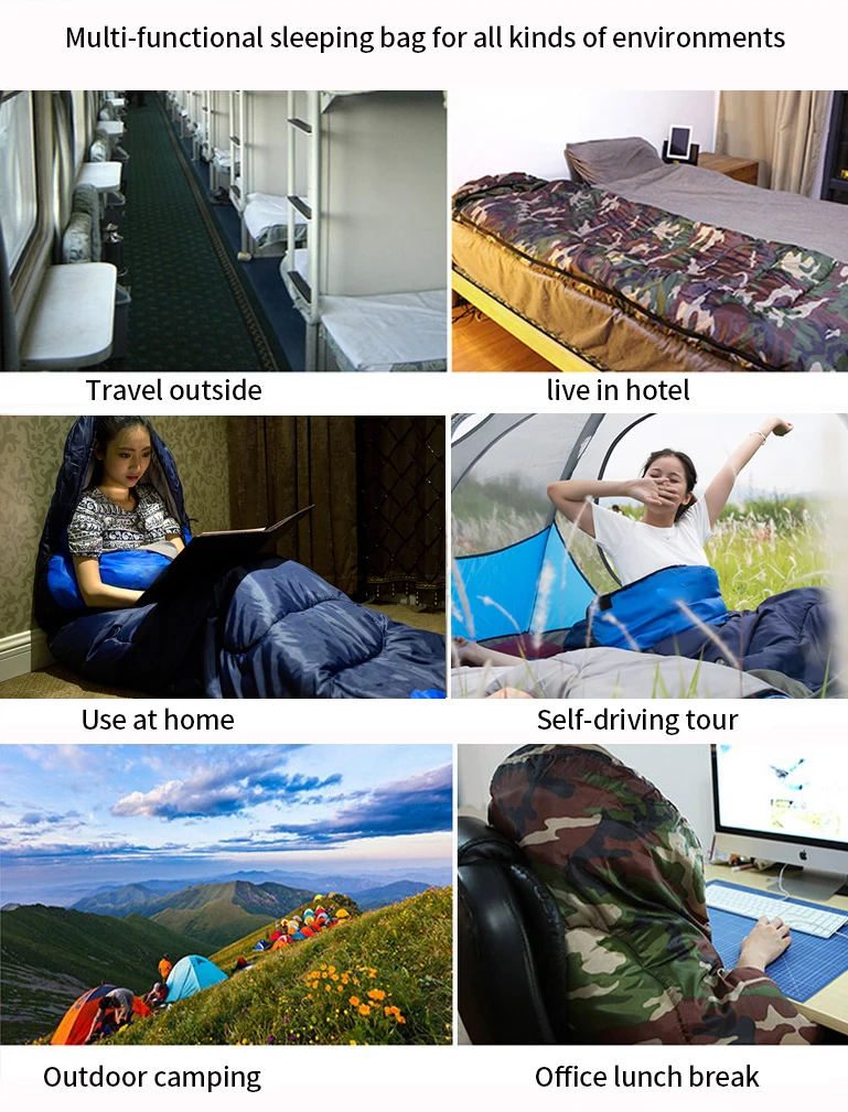 WEST BIKING, 4 сезона, спальный мешок для кемпинга, легкий теплый и холодный конверт, альпинистский спальный мешок для путешествий на открытом воздухе, пеших прогулок