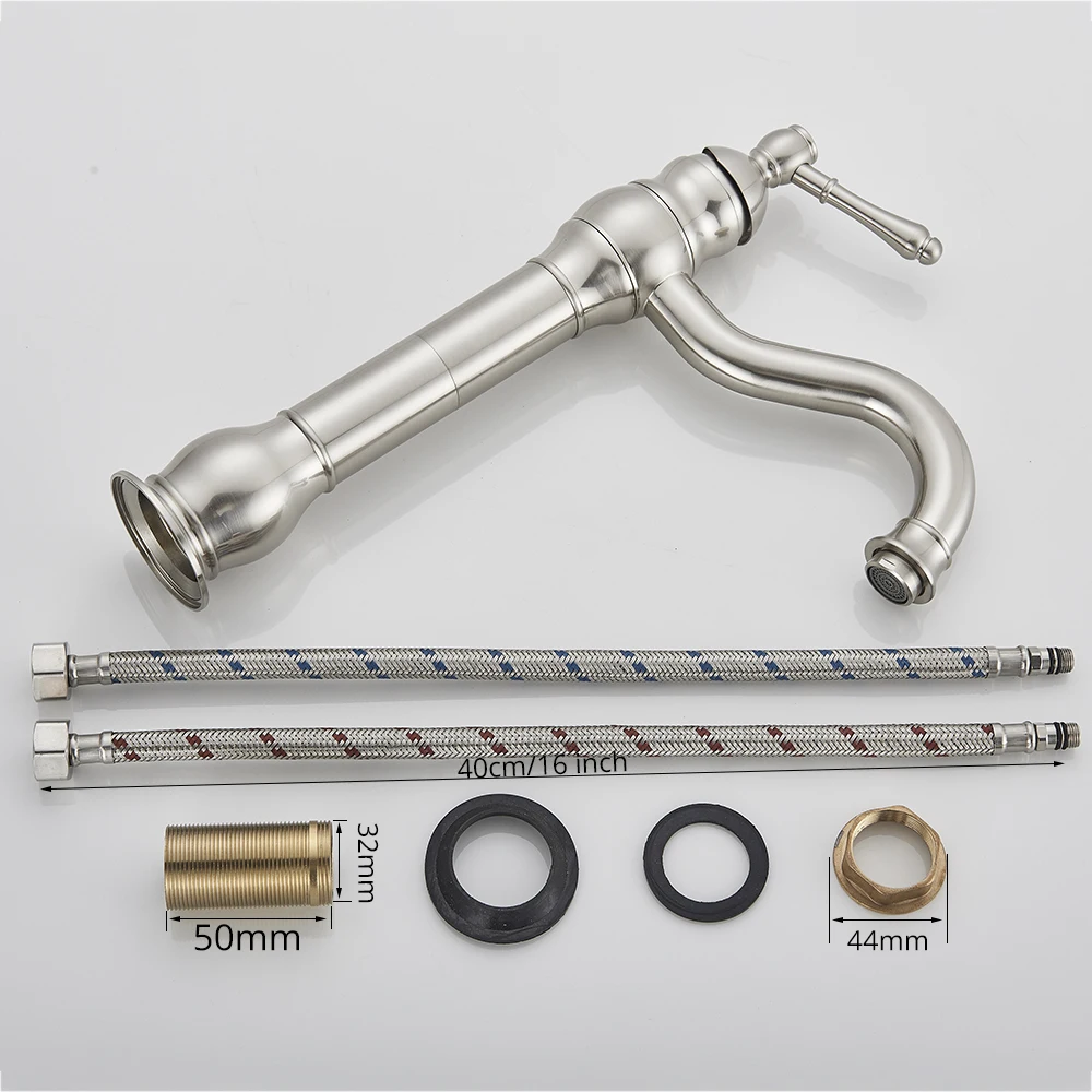 Бесплатная доставка матовый смеситель для раковины в ванной комнате с одной