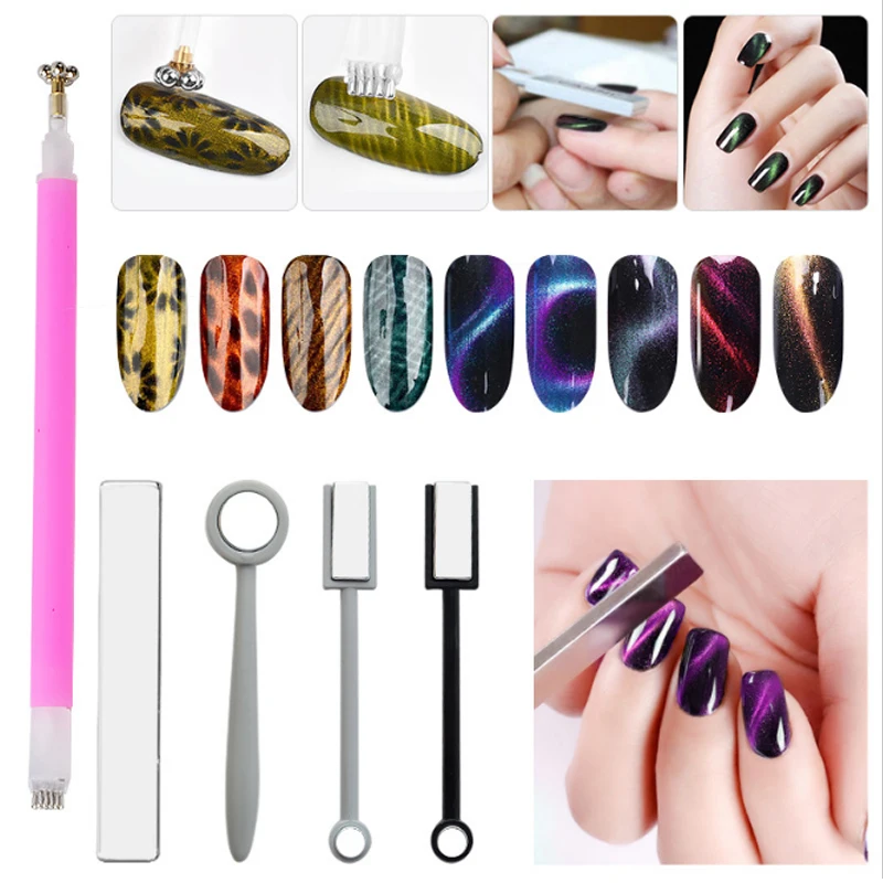 

nail art accessories supplies for professionals charms Cat Eye Magnetic decoracion uñas For Nails Set Kit parts Salon In Home