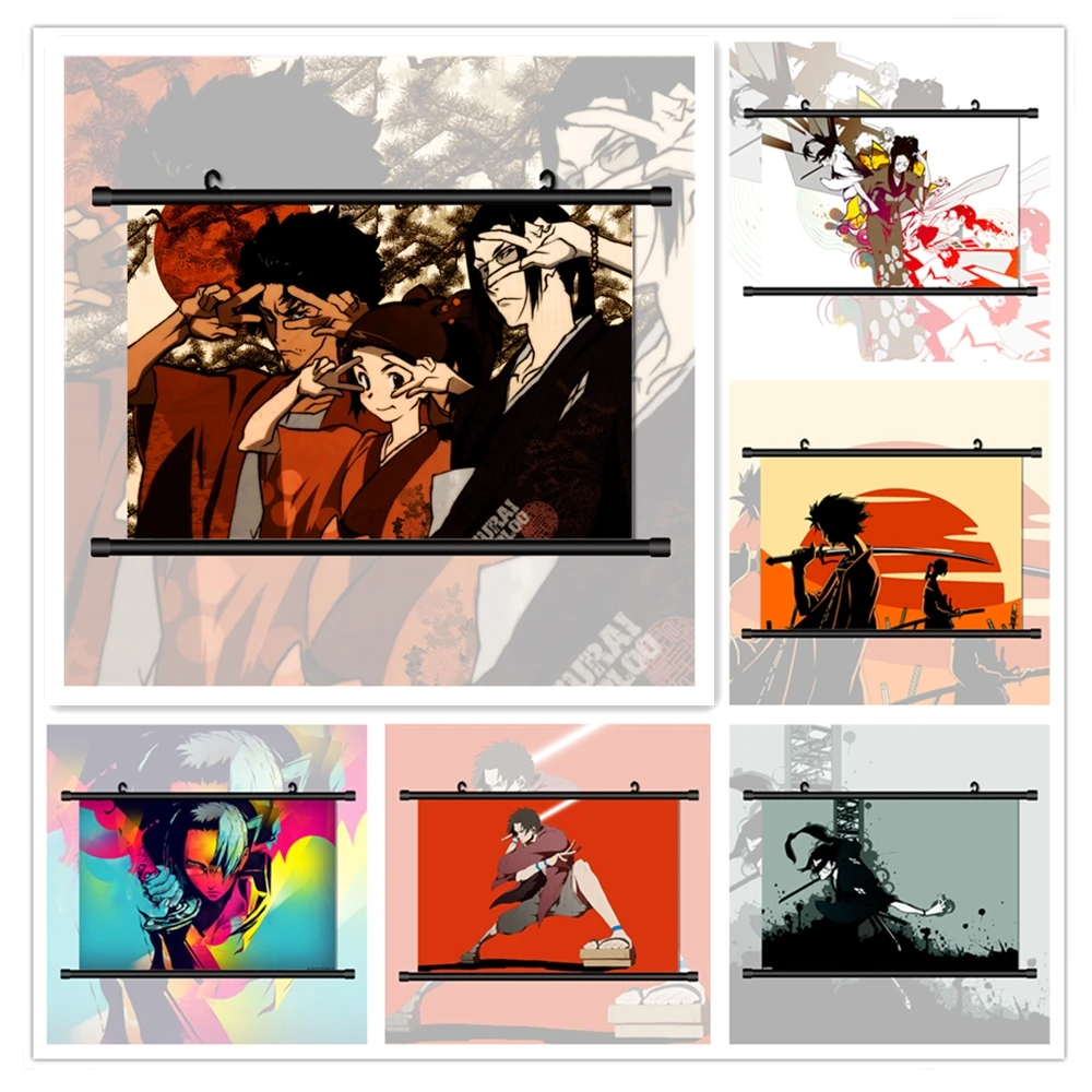 

Samurai Champloo Mugen Jin Kasumi Fuu Anime Manga HD Print Wall Poster Scroll