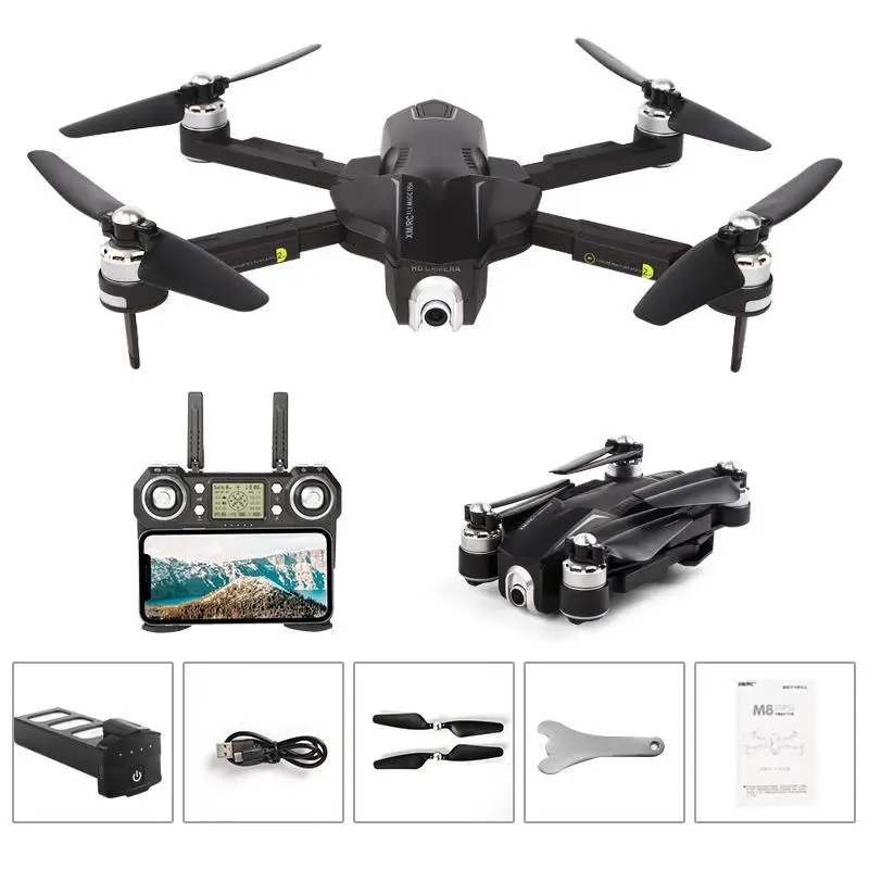 Дрон XMRC M8 складной камера 4K Ultra HD GPS WIFI FPV мотор бесколлекторный сумка | Игрушки и
