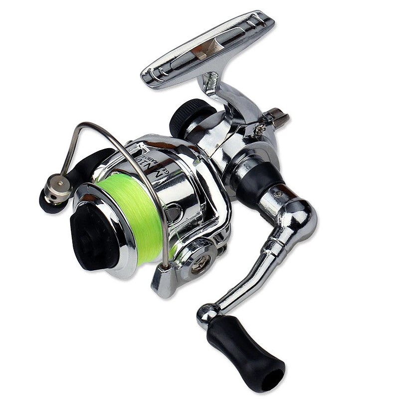 

Mini100 Pocket Spinning Fishing Reel Alloy Fishing Tackle Small Spinning Reel 4.3:1 Metal Wheel Pesca Small Reel