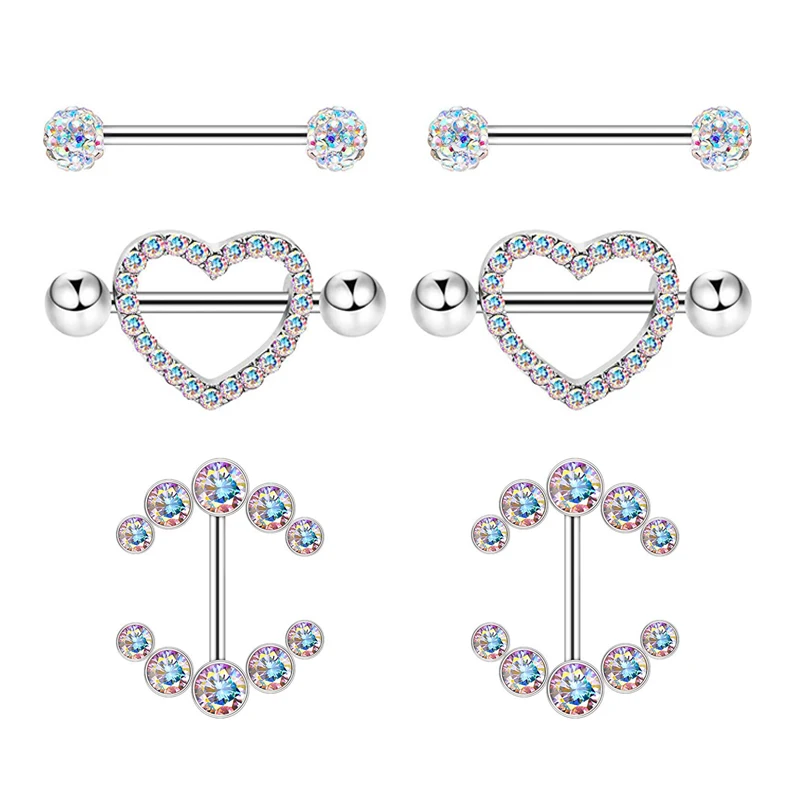 2 шт. модное кольцо для пирсинга сосков кольца ювелирные изделия креативные в