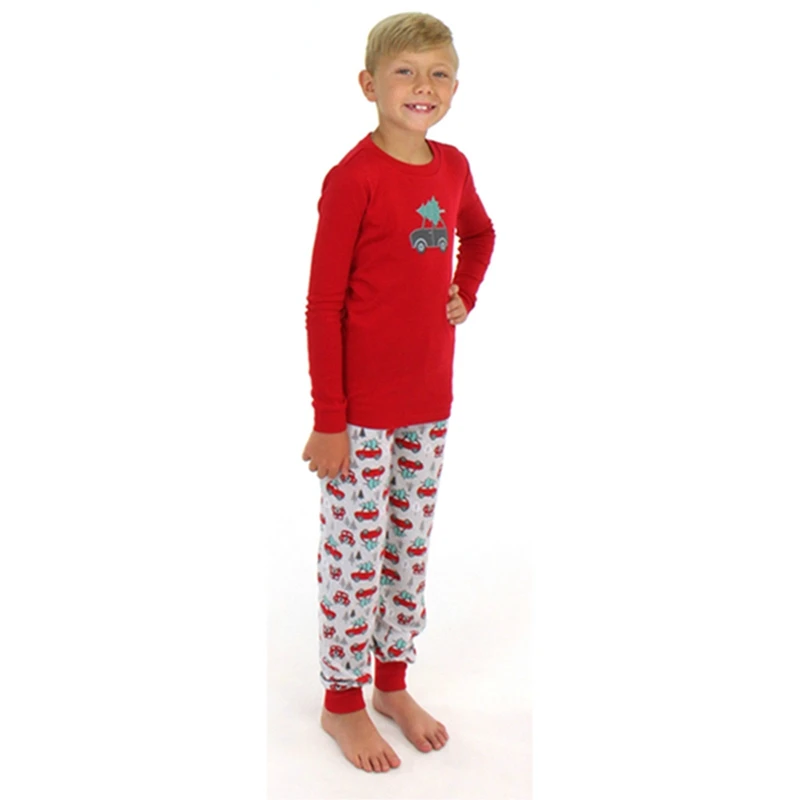 Kid set Семейные пижамные комплекты; рождественские пижамы; Новинка; сезон осень-зима; рождественские пижамы; одинаковые пижамы для всей семьи; Семейные пижамные комплекты - Цвет: Kid set