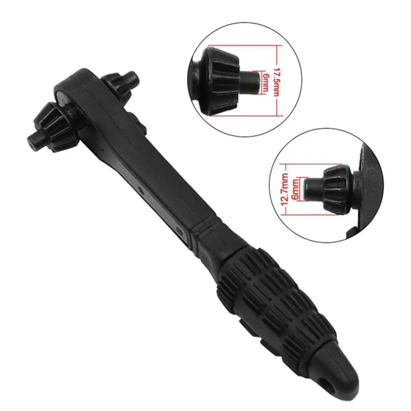 

Portable Dual Driver Head Fast Ratchet Wrench Screwdriver Bit Rod Quick Socket Hand Repairing Tool