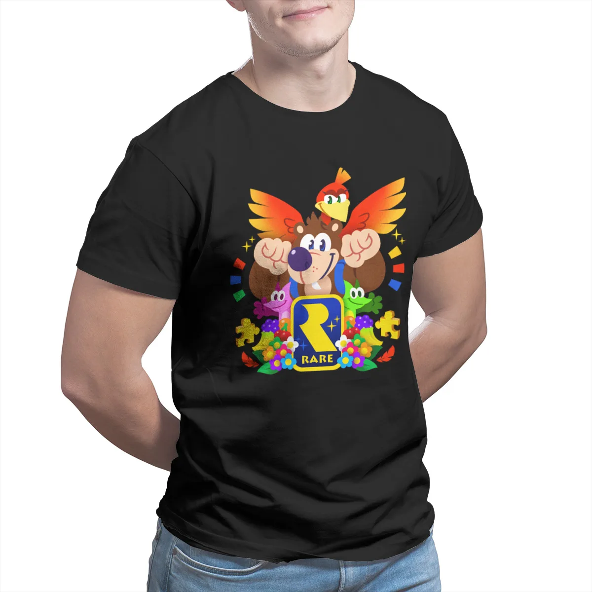 

Banjo and Kazooie's Rare TreasurePunk Oversized RoundCollarMensClothes50341