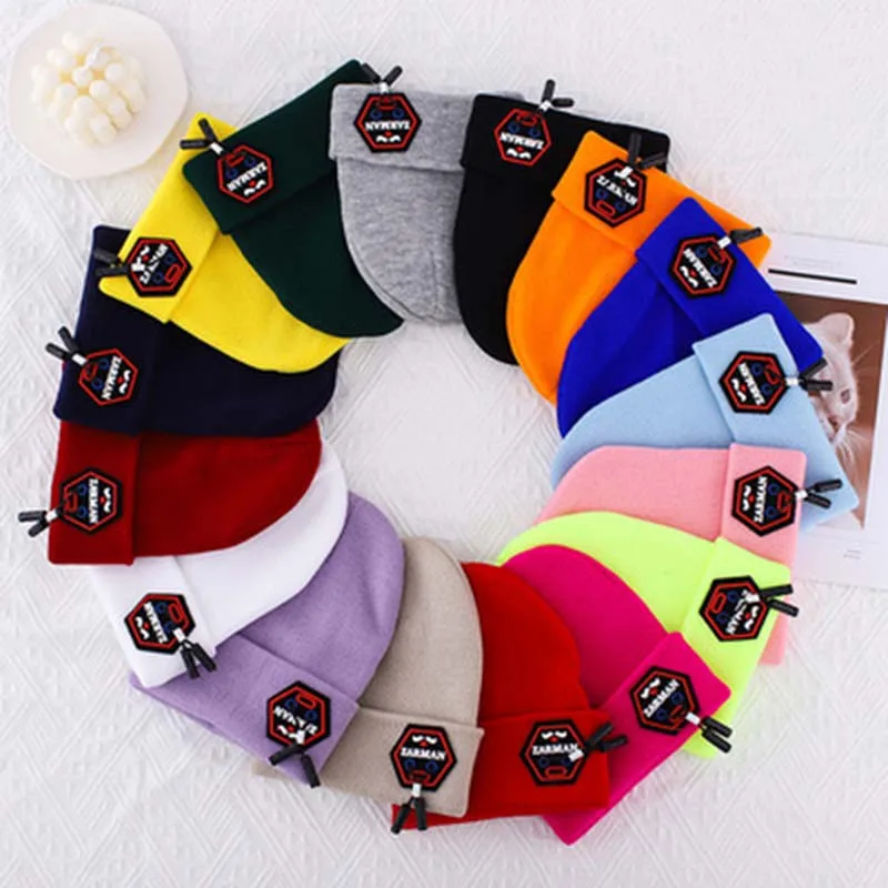 Индивидуальная трендовая осенне-зимняя универсальная шерстяная мужская шапка