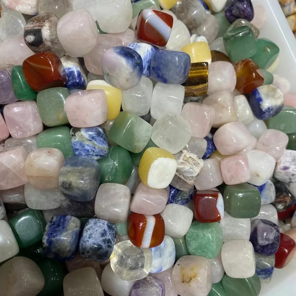 

Natural Crystal Miscellaneous Stone Square Palm Quartz Healing Gem Chakras Mineral Reiki Energy Home Decoration Gift