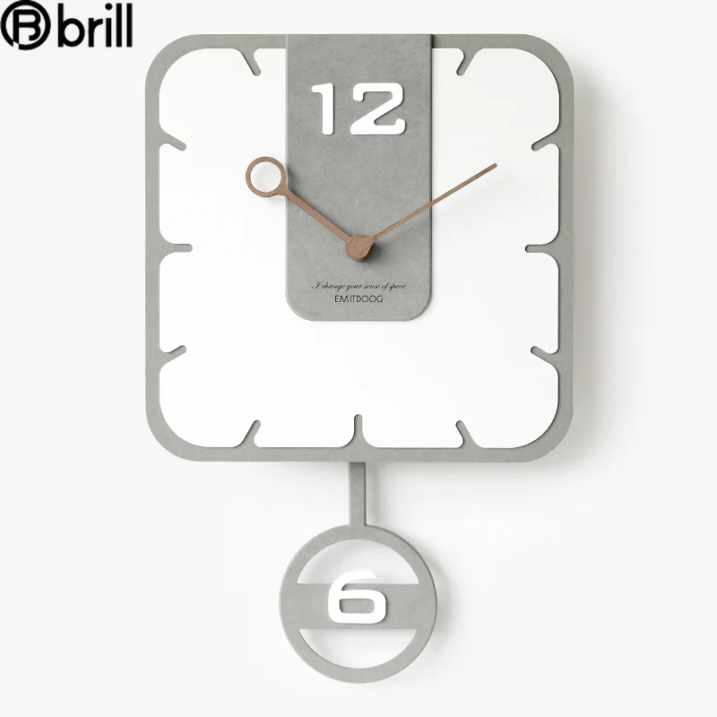 

Swing Clock Wall Home Decor Children's Room Silent Living Room Nordic Pendulum Clocks Wall Watches Home Decor Pendule Murale