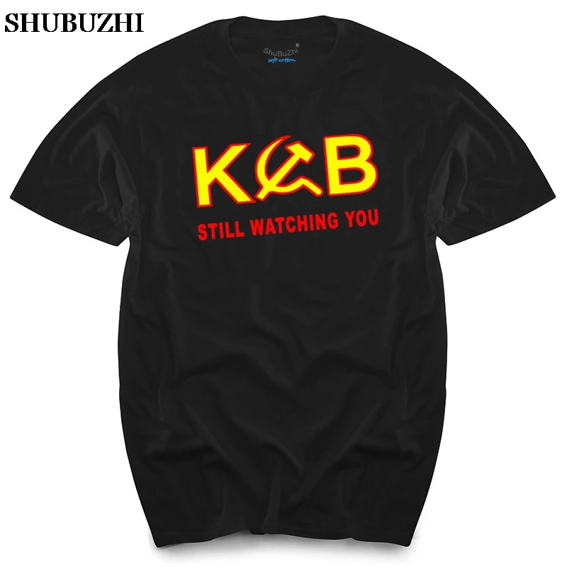 КГБ | UdSSR Geheimdienst Весело XS-XXXL футболка мужские топы футболки мужская с длинными