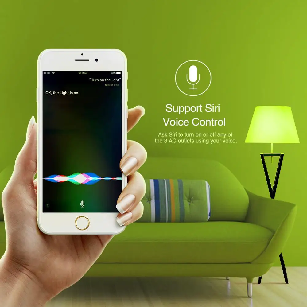 Koogeek Wi Fi умная розетка Стабилизатор напряжения с индивидуальной системой