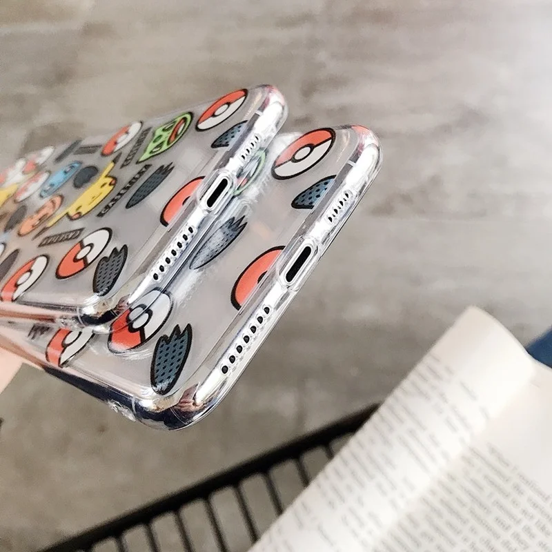Чехол для IPhone 13 pro max 7/ 8/ Plus X /XR/XS Max /11 /12 /Pro силиконовый с изображением покемона