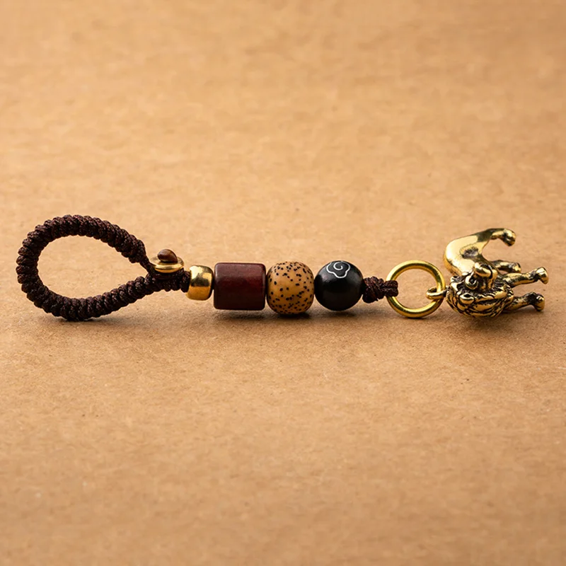 Медные маленькие подвески в стиле ретро ручная работа плетеный шнур