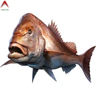 Наклейка для автомобиля Aliauto, большая наклейка для окуня, рыбалки, лодки, Каяка, автомобильные аксессуары, ПВХ наклейка, 18 см * 14 см