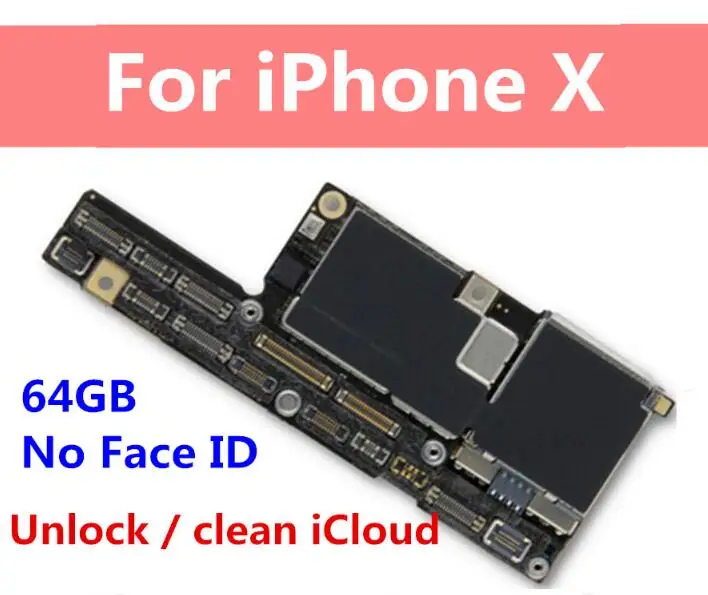 Фабрика разблокирована для iPhone X материнская плата с/без лица ID 64 Гб 256 ГБ IOS