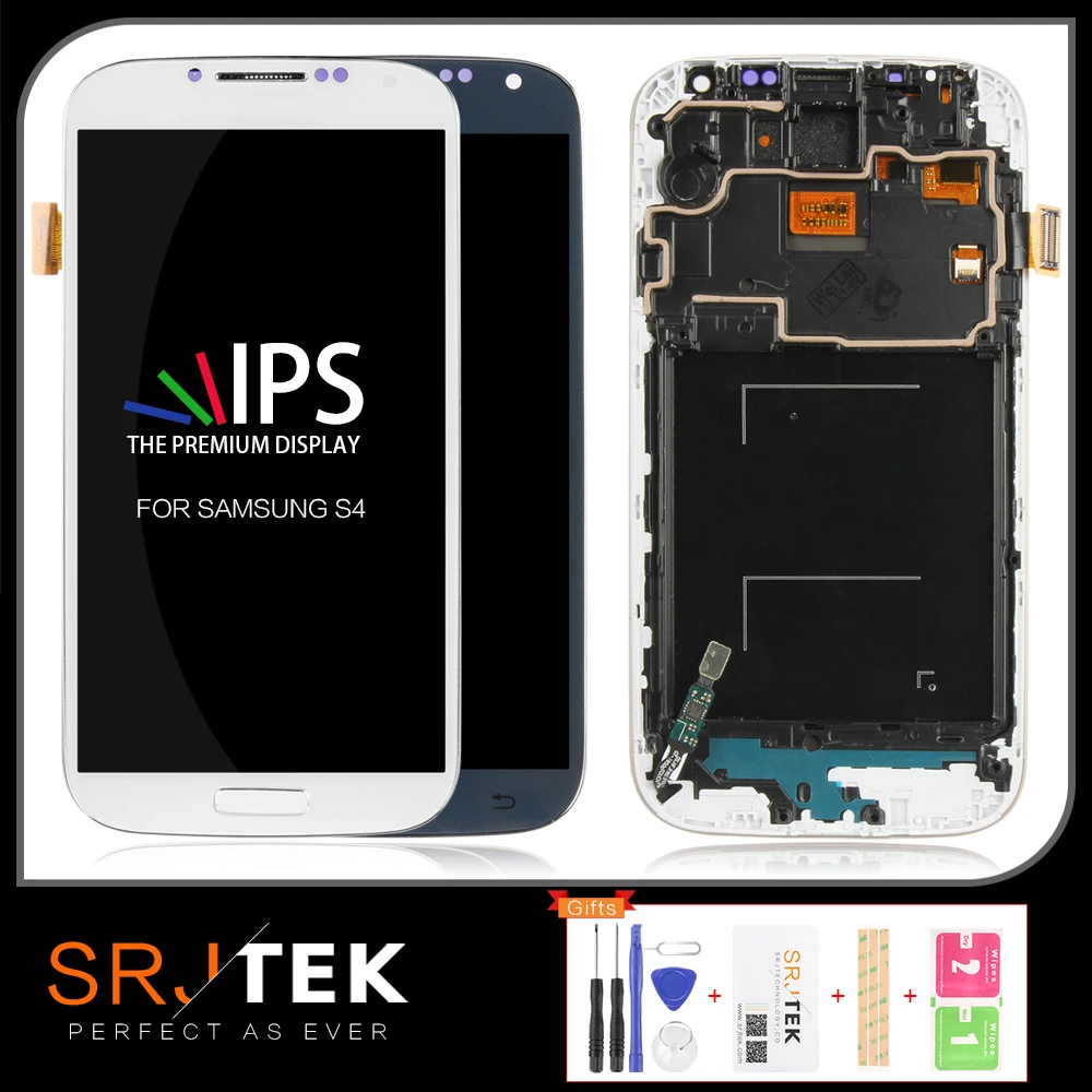 5 0 ''Супер TFT LCD для SAMSUNG Galaxy S4 дисплей с рамкой GT i9505 i9500 i337 i9506 i9515 сенсорный экран