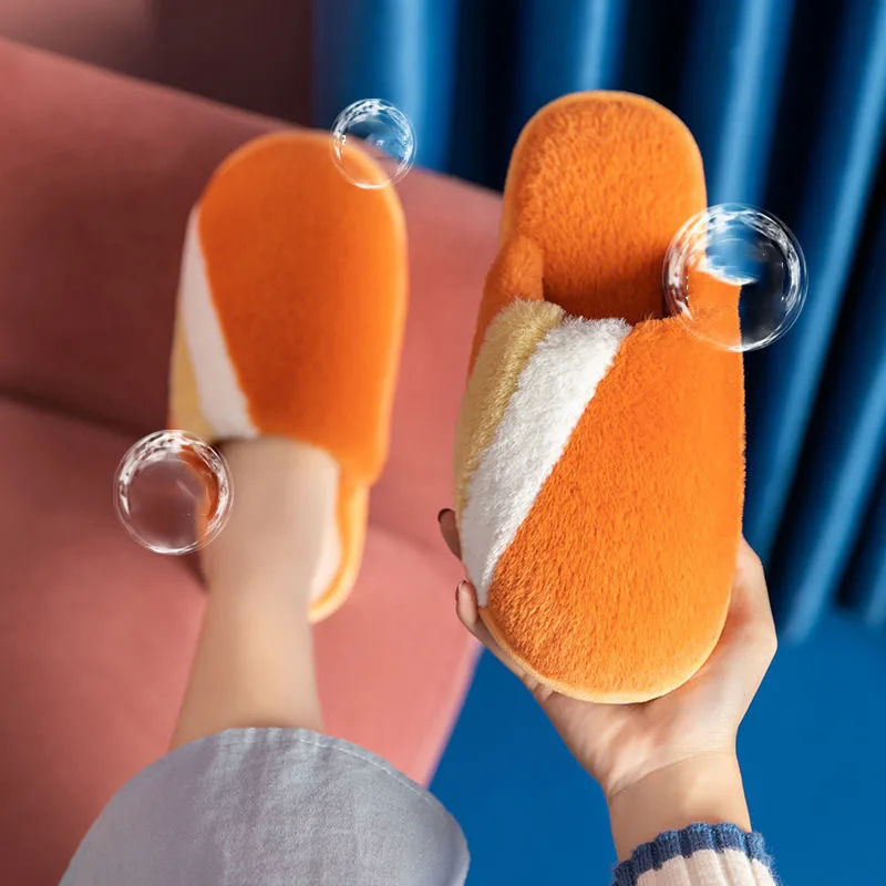 

2021 new cotton slippers ladies winter home autumn and winter home furnishing plush warm indoor wool slippers men winter