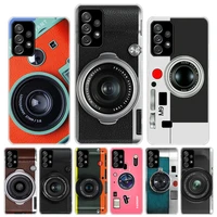 fashion classic camera lens silicon call phone case for samsung galaxy a72 a52 a71 a51 a32 a22 a12 a02s a31 a21s m21 m31s m51