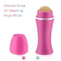 face oil absorbing roller volcanic stone blemish remover face t zone oil removing rolling stick ball summer face shiny changing