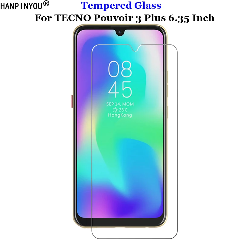 Закаленное стекло 9H 2.5D для TECNO power 3 Plus Защитная пленка экрана телефона
