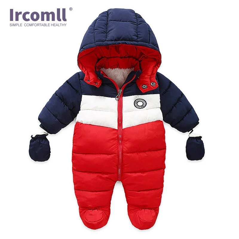 Комбинезон для новорожденных Ircomll флисовый комбинезон с подкладкой Осень-зима