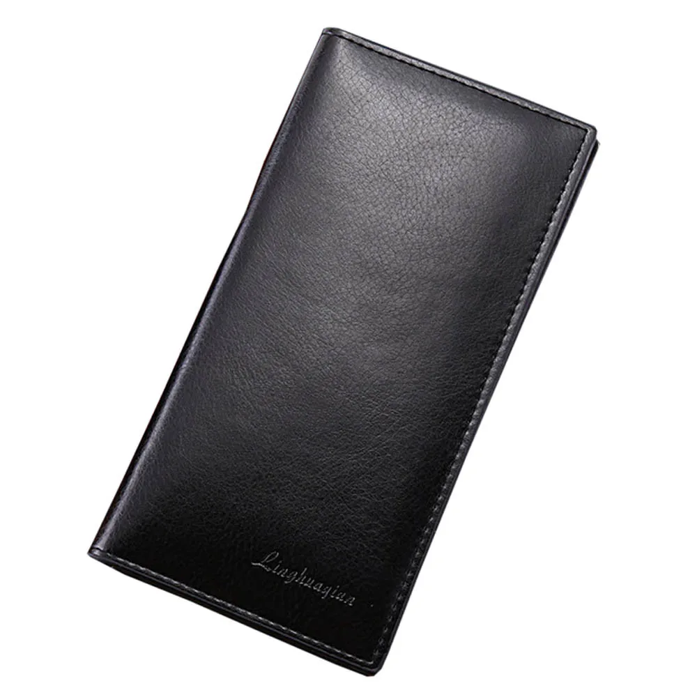 

Man Wallet High Quality Long Leather Concise Money Huge Capacity Purse Key Credit Card Holder Bag Interior Slot Pocket 2021 New