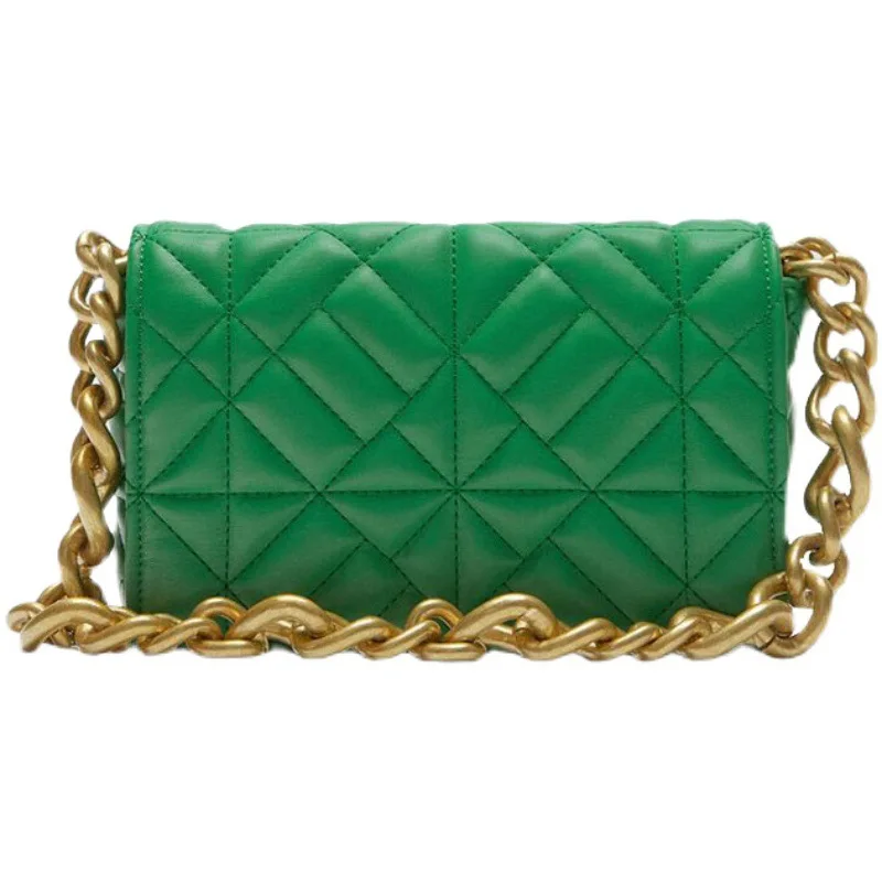 

Diamond grid underarm bag new autumn 2021 Women's bag retro chain quilted shoulder bag underarm small square bag new style