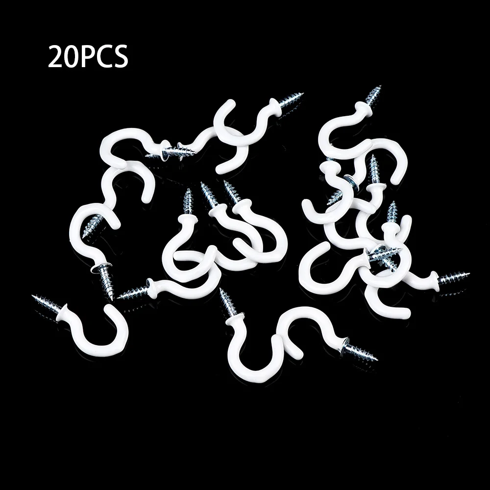 20 шт./компл. 38 мм вешалка для фотографий с покрытием из ПВХ пластиковый винт чашки