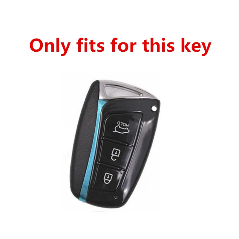 

Leather Car Key Case Cover For Hyundai Grand Santa Fe IX45 GENESIS EQUUS AZERA 2013 2014 2015 2016 Accessories