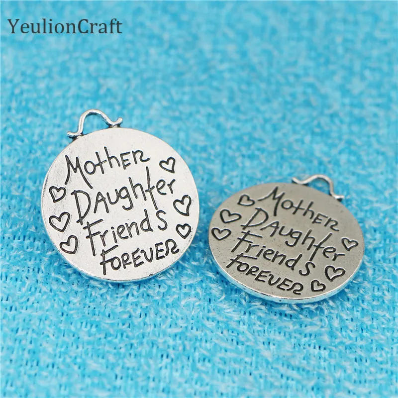 10 шт./лот металлические этикетки с буквенным принтом ручной работы ярлыки для