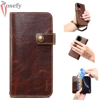 handmade real genuine leather case for iphone x xs max xr 7 plus men flip wallet cover phone case for iphone 11 pro max 8 plus