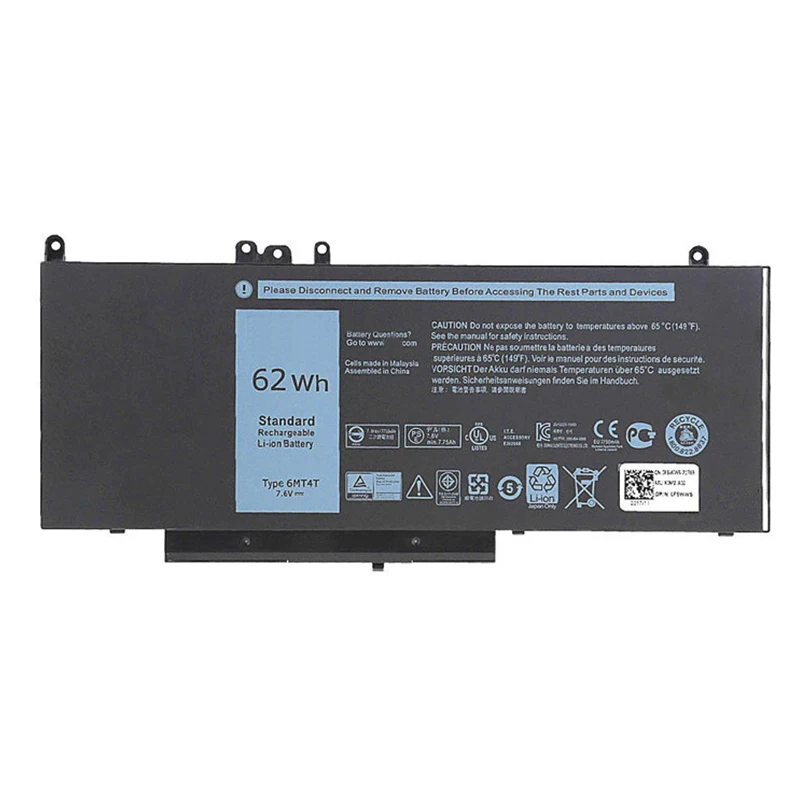7V69Y TXF9M 79VRK 07V69Y 6MT4T новый ноутбук Батарея для Dell Latitude 14 5470 E5470 15 5570 E5570 3510 M3510 7 6 V 62Wh |