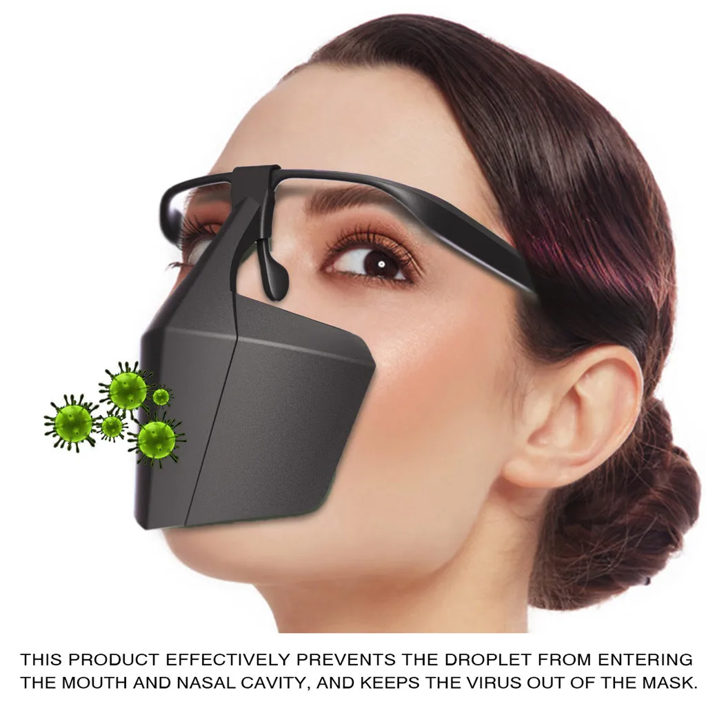 Fashion Face Mask Anti-splash mouth nose Cover Spray Protective Equipment reusable plastic |