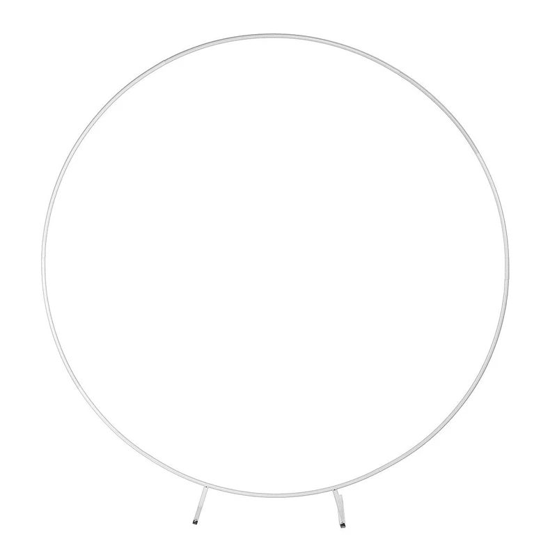 

1M 3.28FT Wedding Stand Circle Arch Flower Rack Backdrop Metal Round Outdoor