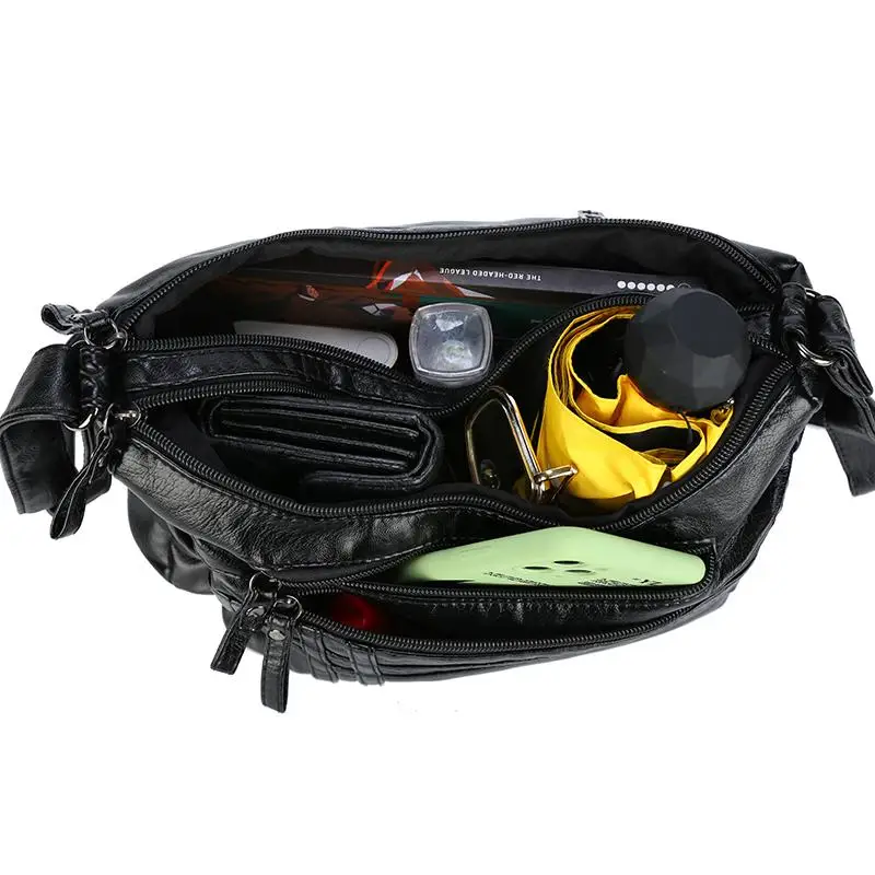 

Pure Color Quality Leather Female Small Tote Handbags Elegant Luxury Crossbody Bag Trendy Wild Style Shoulder Bags for Women Sac