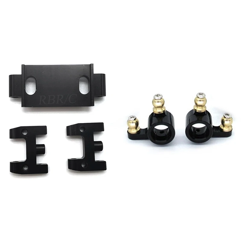 

2 Set RC Car Part: 1 Set Metal Front Wheel Steering Cup Turn Cup & 1 Set Metal Upper Swing Arm Set