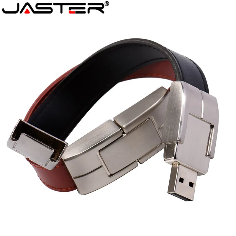 Флэш-накопитель JASTER 100% емкость черного и коричневого цвета кожа модель на