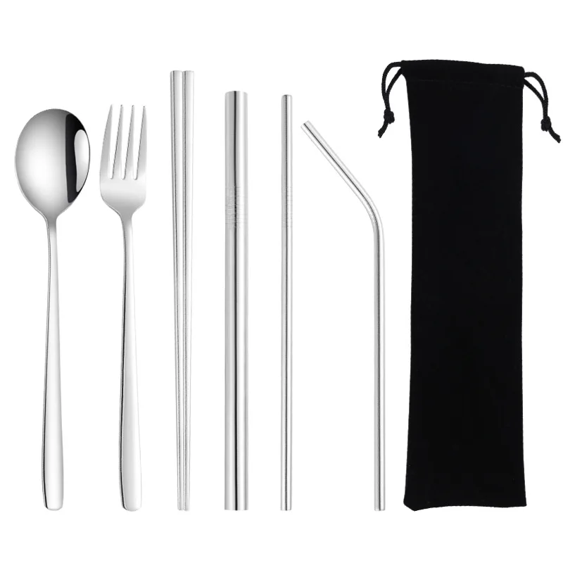 Набор столовой посуды многоразовые столовые приборы ложка металлическая